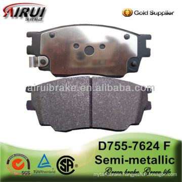 No noise D755-7624 brake pad for Mazda after market (OE:CBY3-33-23Z)